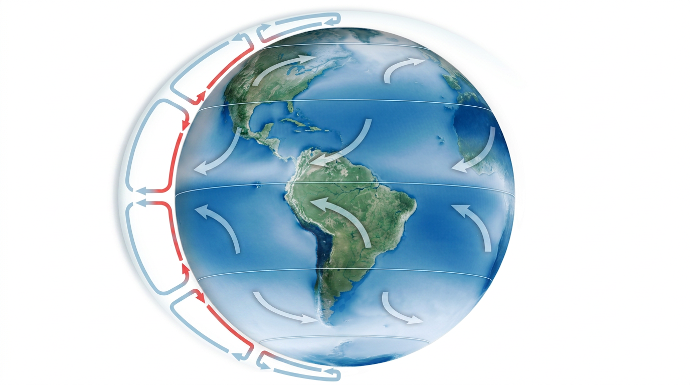 How do tropical cyclones form: an aerial satellite view of a rotating white storm system over a dark blue ocean.