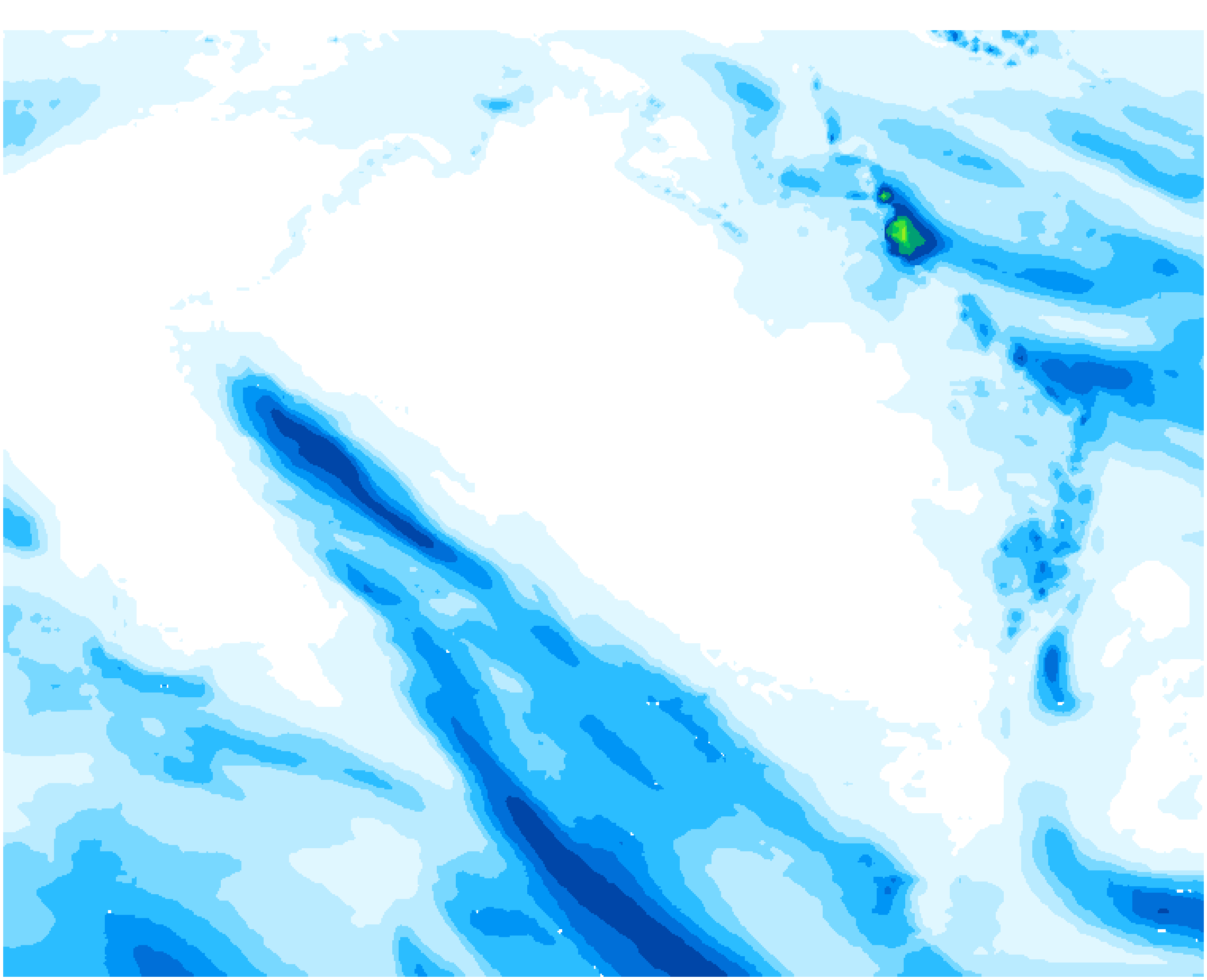 Forecast daily rainfall totals across Riverina, valid 25 Sept 2026, 4:00 am Australian eastern time